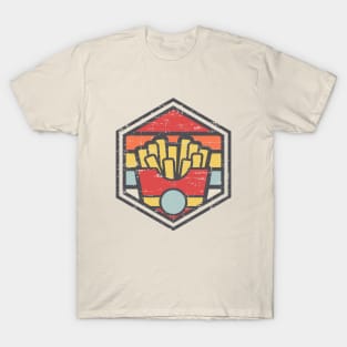 Retro Badge Fries Light T-Shirt